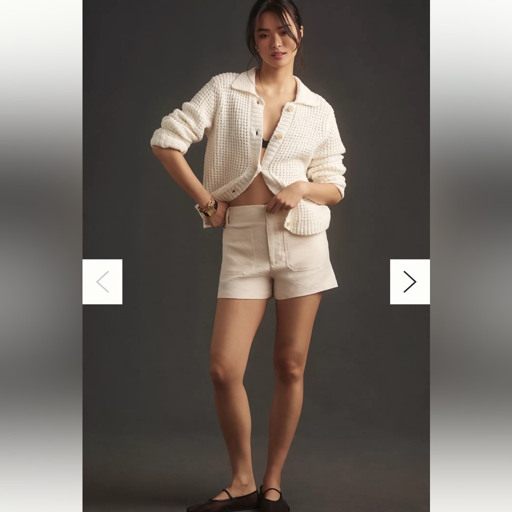 NWT The Colette Linen Blend Shorts by Maeve